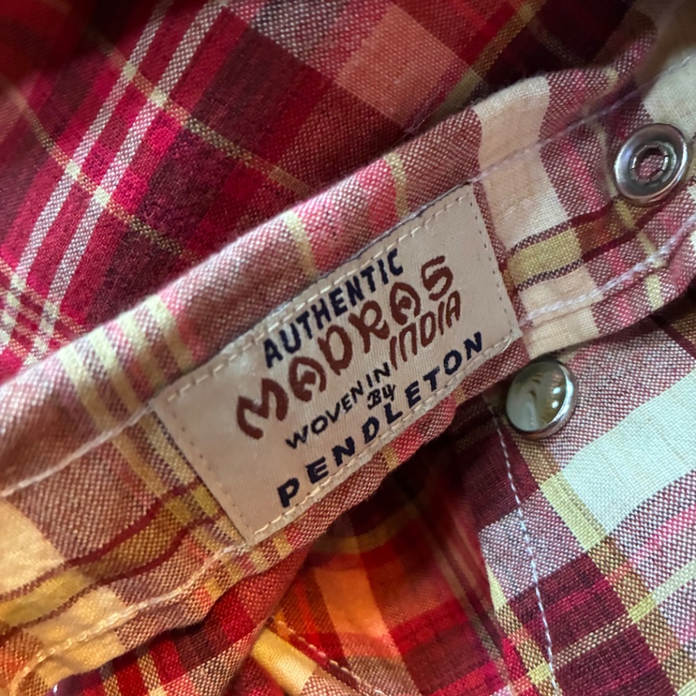 Pendleton Limited Edition Madras Red Flannel (Cot… - image 4